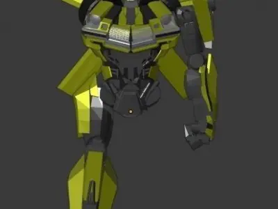 Bumblebee ROTB Pepakura Foam Unfold 3D model