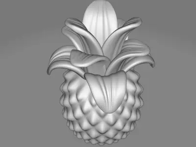 Gisla Pineapple Sculpture 3D model