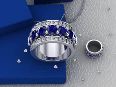 Wedding ring ready to print 3D print model