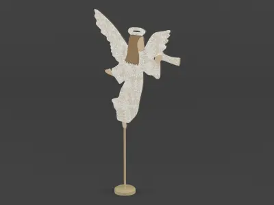 Wooden Angel 3D model