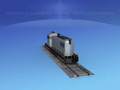 Diesel Locomotive Unmarked 3D model