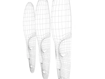 African masks  3D model