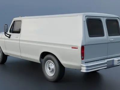 B-100 Panel Truck  1977 3D print model