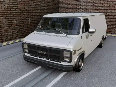GMC Vandura 1983 Low-poly 3D model