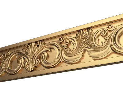 Ornament Element Molding 033 Low-poly 3D model
