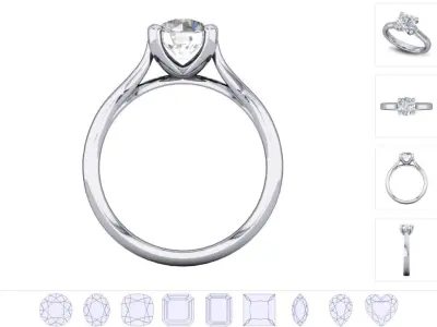 Women ring 3dm stl render detail 3D print model 2