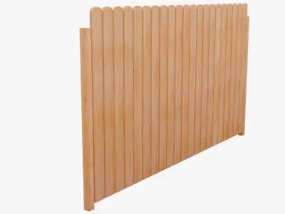Wooden Fence 3D model