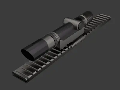 Ultra-Precision Sniper Rifle Scope 3D model
