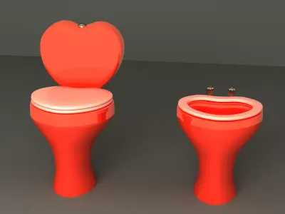 Toilet floor-standing  3D model