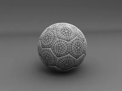 Soccer Ball 3D model 12