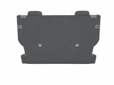 Car Rear Seat Low-poly 3D model