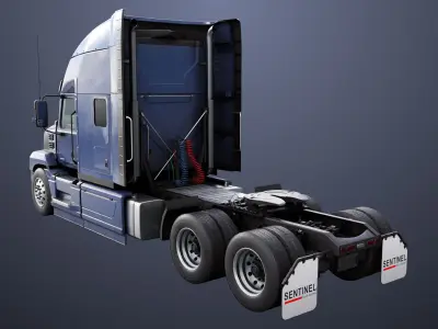 Generic Heavy Truck Chassis 05 Generic All PBR Textures Low-poly 3D model