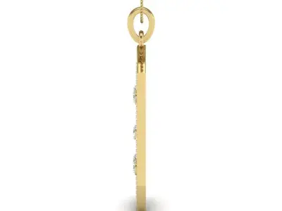 luxury diamond pendant 3D print model