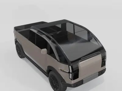 Canoo Pickup Brown 3D model