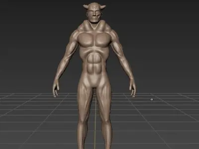 alienman devil Free 3D model