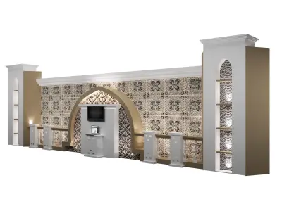  Booth Exhibition Stand a560b 3D model