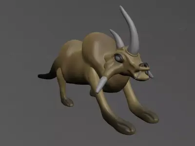 Wild Animal Low-poly 3D model