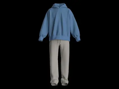 Male tracksuit 3D model