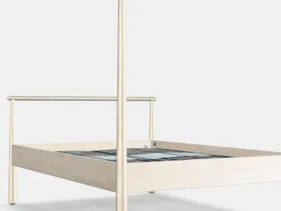 GJORA Bed frame 8 Low-poly 3D model