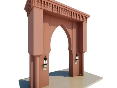 Traditional Moroccan Doors 3D Model Collection
