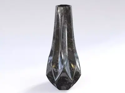 Dodecahedron Flower Vase Low-poly 3D model