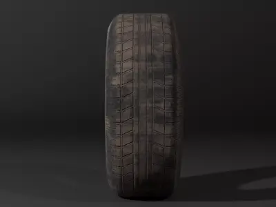 Tyre - Tyer - Low poly with LODS Low-poly 3D model