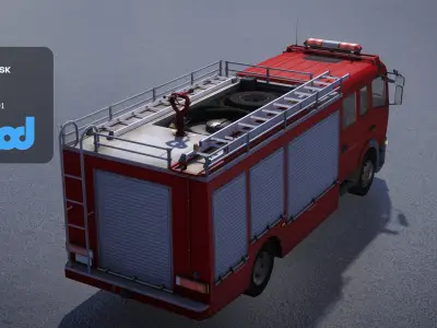 TW Fire Truck 002 3D model