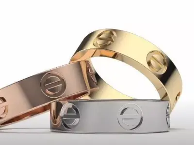 LOVE RING CRTIER SIZE 5 AND A HALF  3D print model