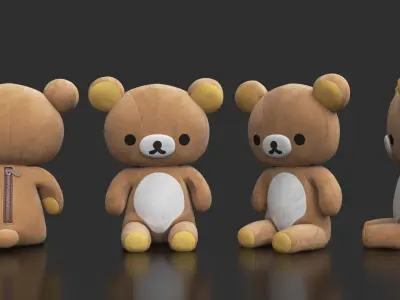 Rilakkuma Plush soft toy doll  3D model