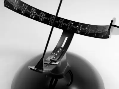 Garden Sun Clock Free 3D model