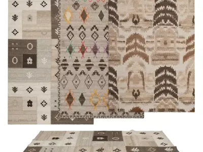 Rugs No 1052 Low-poly 3D model