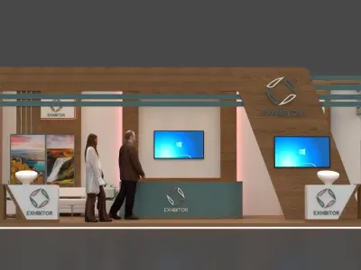Exhibition booth 3D model