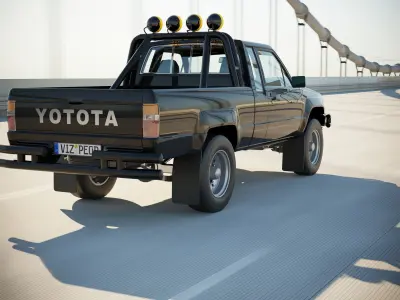 Back to the Future pickup truck 3D model