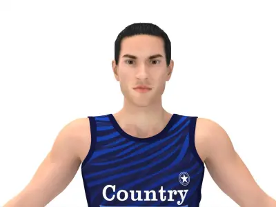 Athlete Runner 3D model
