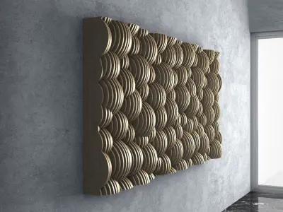 Parametric Wavy Wooden Wall Decor - 28 - CNC files for cutting 3D model