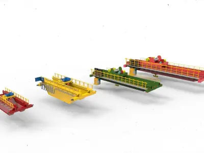 Overhead Crane 3D model