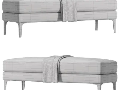 Tiffany Bench By Cazarina 3D model