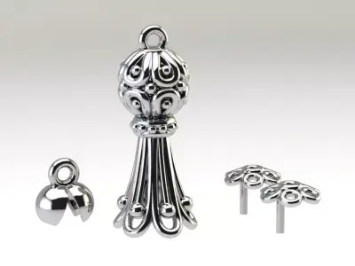 Rosary tassel 3D print model