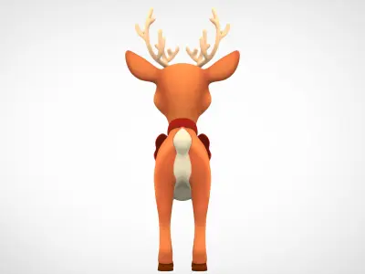 Christmas Reindeer 3D model