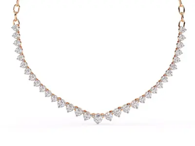 Diamond Necklace 360 animation renders 3dm stl details 3D print model