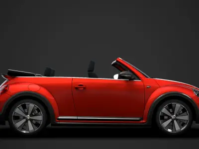 VW Beetle R LIne Convertible 2020 3D model