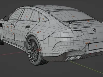 2019 Mercedes GT63s 3D model