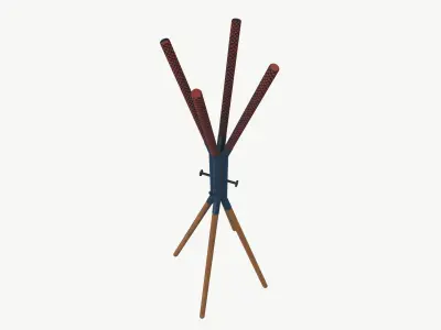 Coat Rack Low-poly 3D model purchase