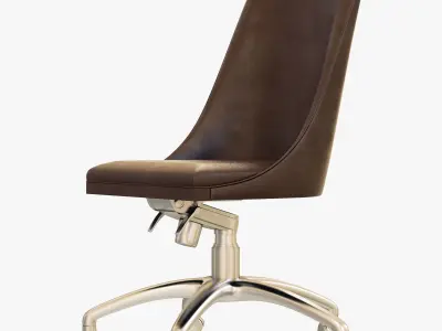 Baxter DECOR CHAIR WITH WHEELS 3D model