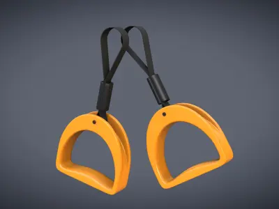 Bus Handle Hand Grip Low-poly 3D model