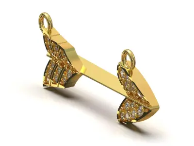 Arrow stl 3dm Pendant Model Cupids Arrow jp0341 3D print model