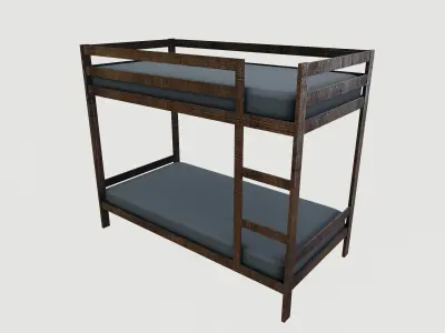 Bunk bed 3D model