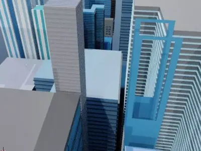 The futuristic city for a Avengers movie  3D model