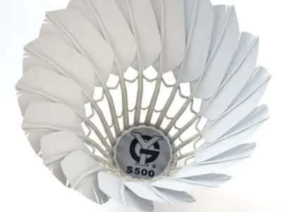 Badminton Shuttlecock 3D model