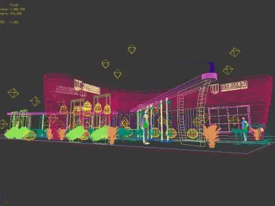 Exhibition - Area - 26X13-3DMAX2009-019 3D model